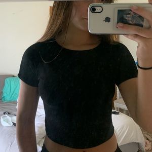 Black Crop Top